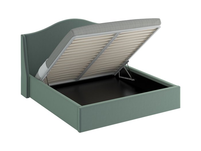 Кровать Soul Lift серо-зеленого цвета 200х200 - купить Кровати для спальни по цене 66290.0
