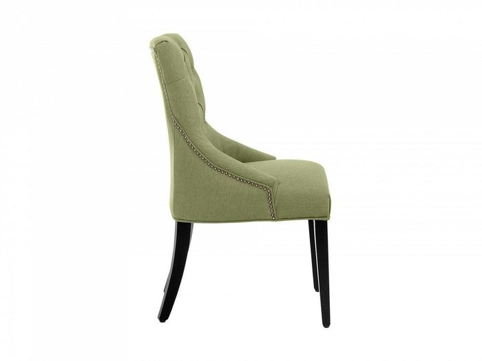 Стул Benson с мягким сиденьем и спинкой зеленого цвета - лучшие Обеденные стулья в INMYROOM