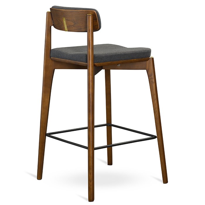 Стул полубарный Aska серо-коричневого цвета - лучшие Барные стулья в INMYROOM