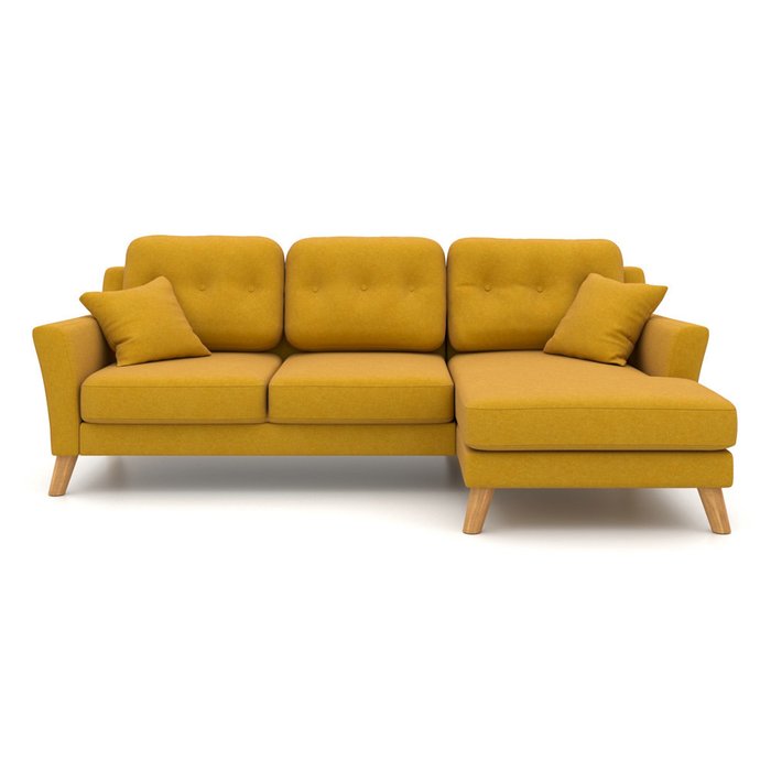 Угловой диван-кровать Raf EKH желтый