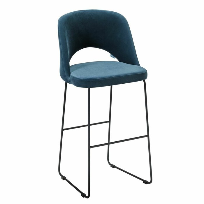 Барный стул Lars тёмно-синего цвета