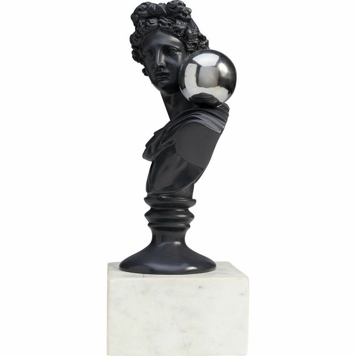 Бюст декоративный Man черно-белого цвета - лучшие Фигуры и статуэтки в INMYROOM