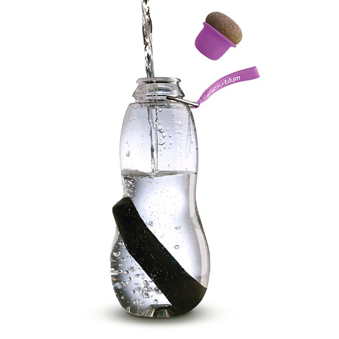 Эко-бутылка Black+Blum eau good с фильтром фиолетовая - купить Емкости для хранения по цене 2850.0