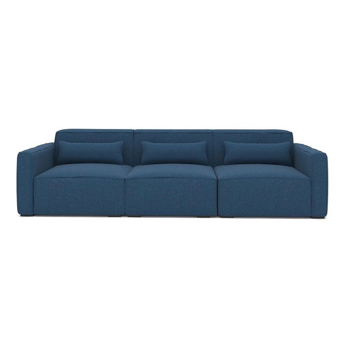 Трехместный диван Cubus синего цвета - купить Прямые диваны по цене 61900.0