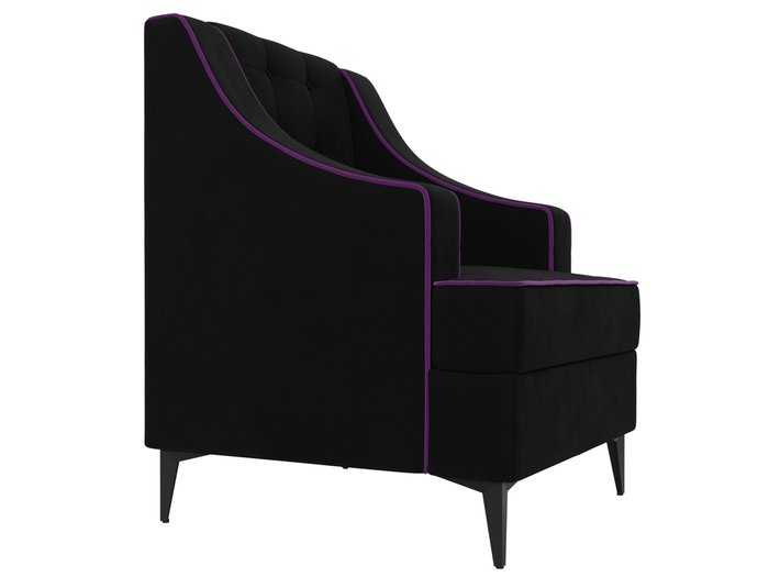 Кресло Марк черного цвета - лучшие Интерьерные кресла в INMYROOM