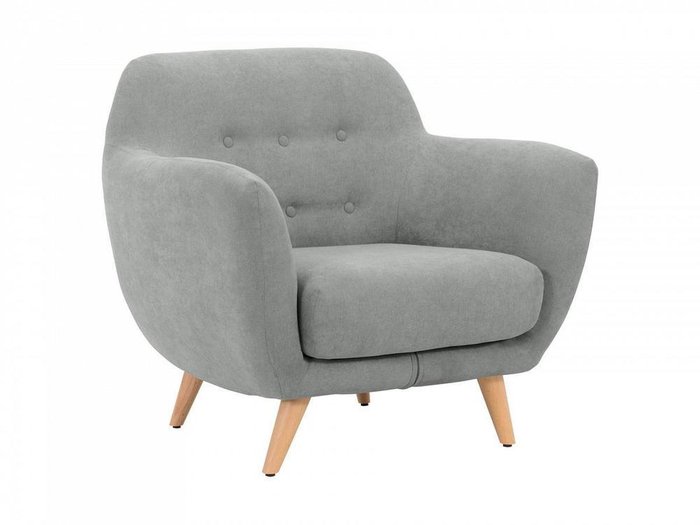 Кресло Loa серого цвета - купить Интерьерные кресла по цене 35020.0