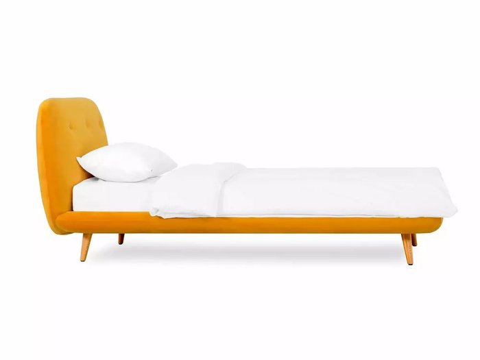 Кровать Loa 90х200 желтого цвета - лучшие Кровати для спальни в INMYROOM Кровать Loa 90х200 желтого цвета - лучшие Кровати для спальни в INMYROOM