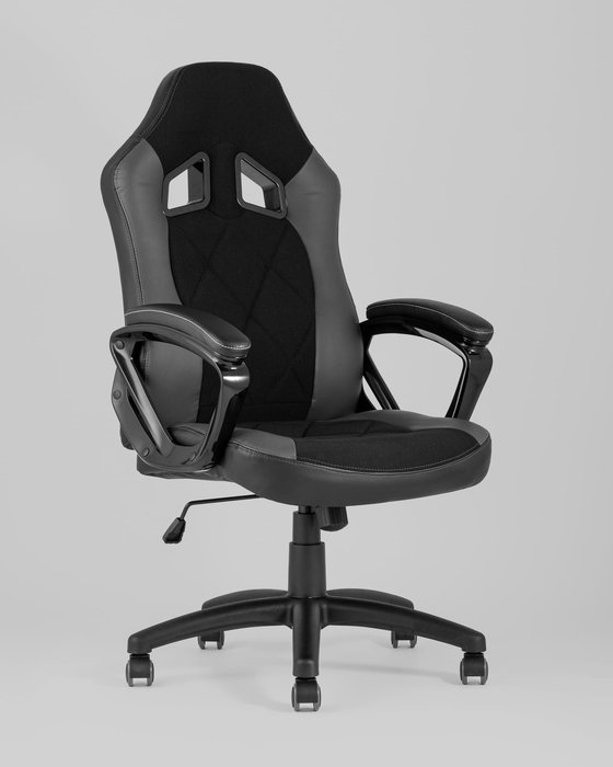 Кресло игровое Top Chairs Skyline серо-черного цвета - купить Офисные кресла по цене 21980.0