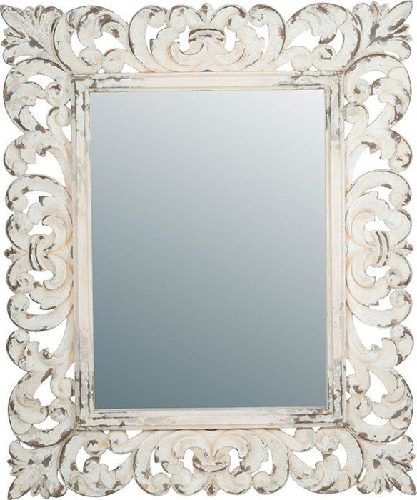 Зеркало настенное белого цвета