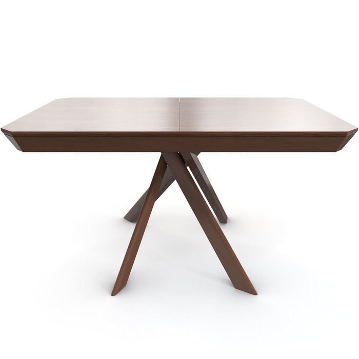 Раздвижной обеденный стол Bezzo коричневого цвета - купить Обеденные столы по цене 56649.0