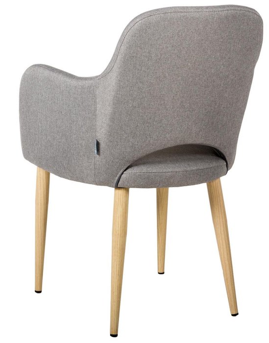 Стул-кресло Ledger светло-серого цвета - лучшие Обеденные стулья в INMYROOM