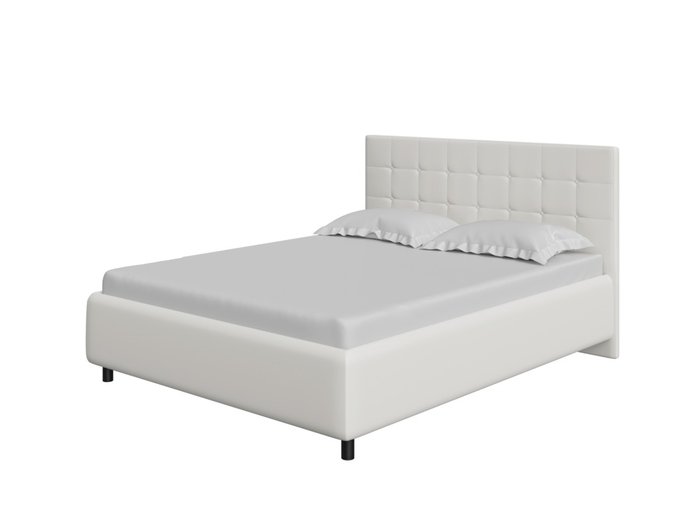 Кровать Como Veda 1 180х200 белого цвета (экокожа)
