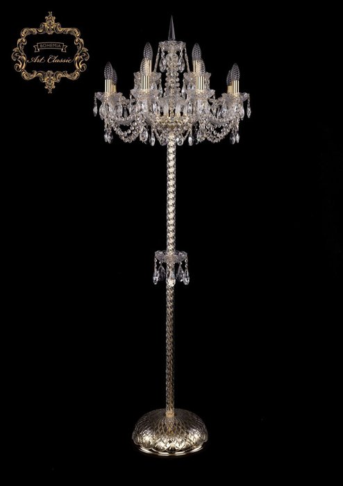 Хрустальный торшер под старину Art Classic 45241 13.11.8+4.195.P.h-165.Gd.Sp с подвесками Хрустальный торшер под старину Art Classic 45241 13.11.8+4.195.P.h-165.Gd.Sp с подвесками