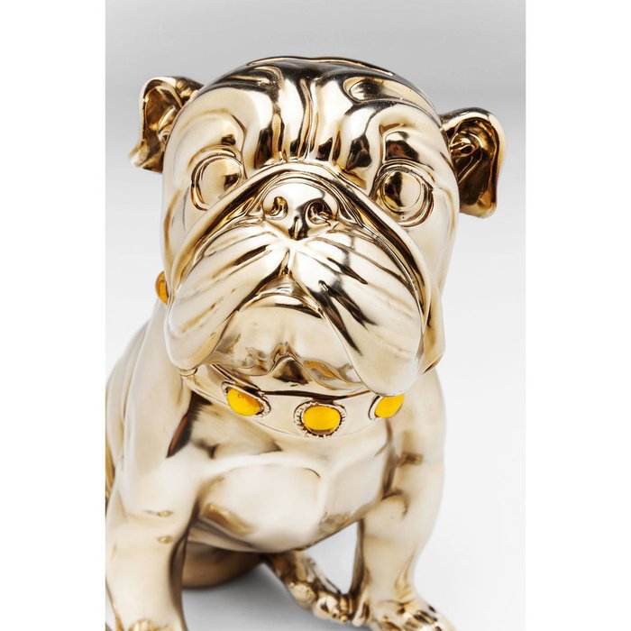 Копилка Sitting Bulldog золотого цвета - купить Фигуры и статуэтки по цене 6818.0