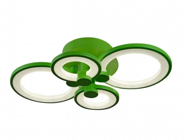 Потолочная люстра iLedex Ring зеленого цвета - купить Потолочные люстры по цене 21190.0