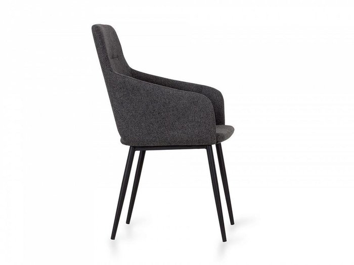 Стул Renato темно-серого цвета - лучшие Обеденные стулья в INMYROOM