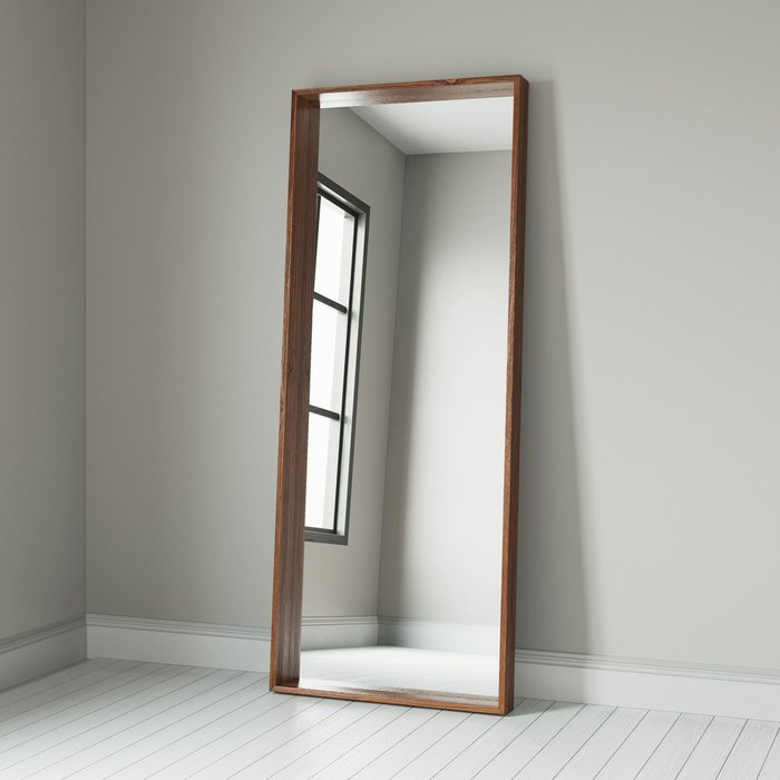 Зеркало Quadro в раме белого цвета - купить Напольные зеркала по цене 17000.0