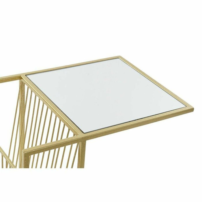 Столик Позолоченный Металл Зеркало 48 x 35 x 71 cm - купить Журнальные столики по цене 15548.0