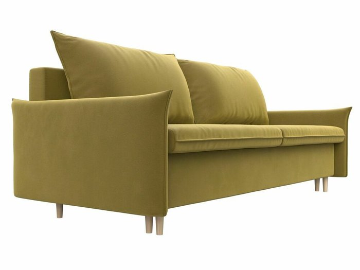 Прямой диван-кровать Хьюстон желтого цвета - лучшие Прямые диваны в INMYROOM