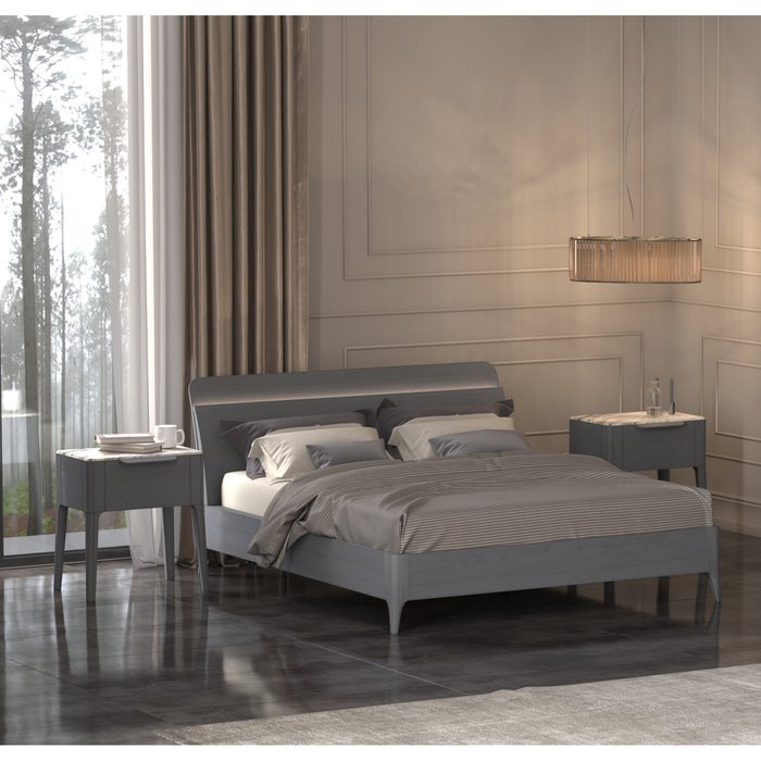 Кровать двуспальная Toffee 180х200 цвета Селена - купить Кровати для спальни по цене 210370.0