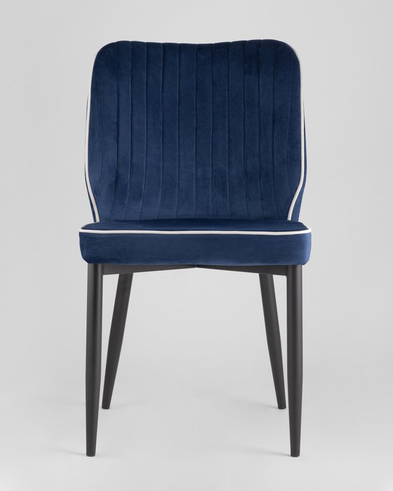 Стул Лоренс синего цвета - лучшие Обеденные стулья в INMYROOM