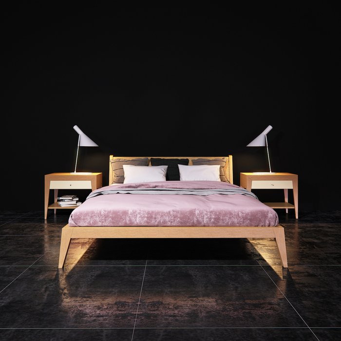 Кровать "FLY ДУБ" 180х200 см - лучшие Кровати для спальни в INMYROOM