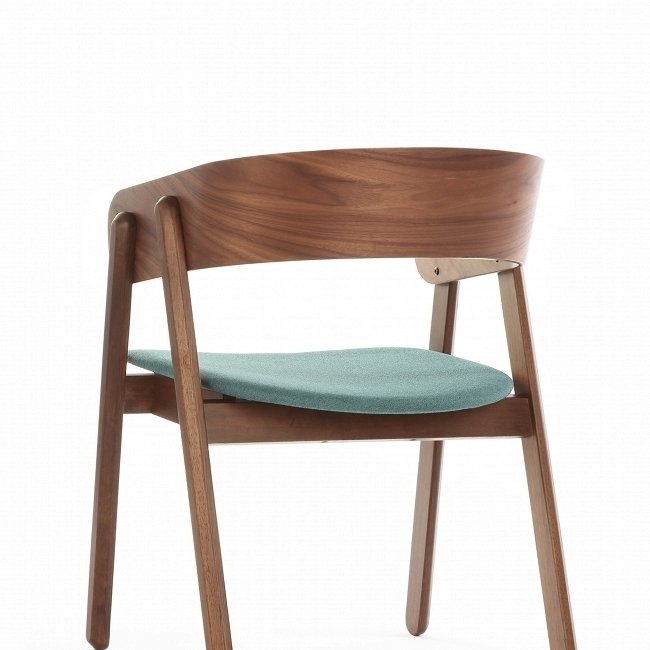 Стул Devlin с сидением бирюзового цвета - купить Обеденные стулья по цене 13699.0