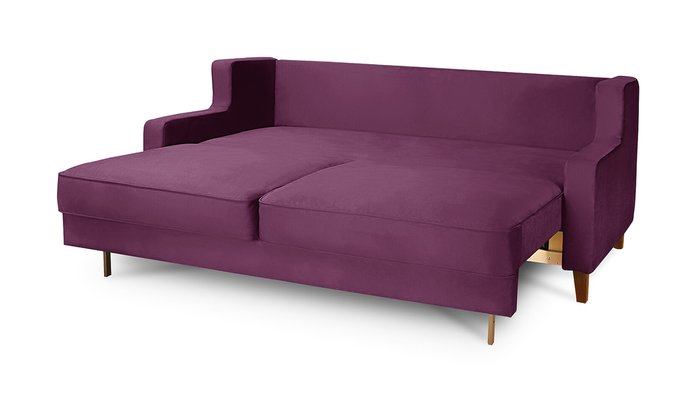 Диван-кровать Неаполь фиолетового цвета - лучшие Прямые диваны в INMYROOM