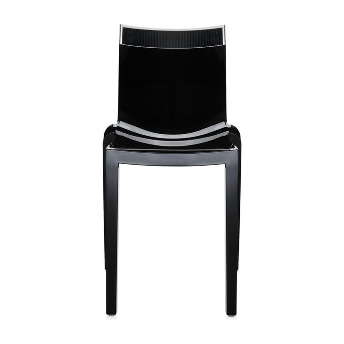 Стул Hi-Cut черного цвета с серой вставкой  - купить Обеденные стулья по цене 36121.0