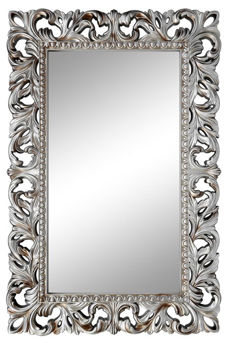 Настенное зеркало Анника Серебро с патиной