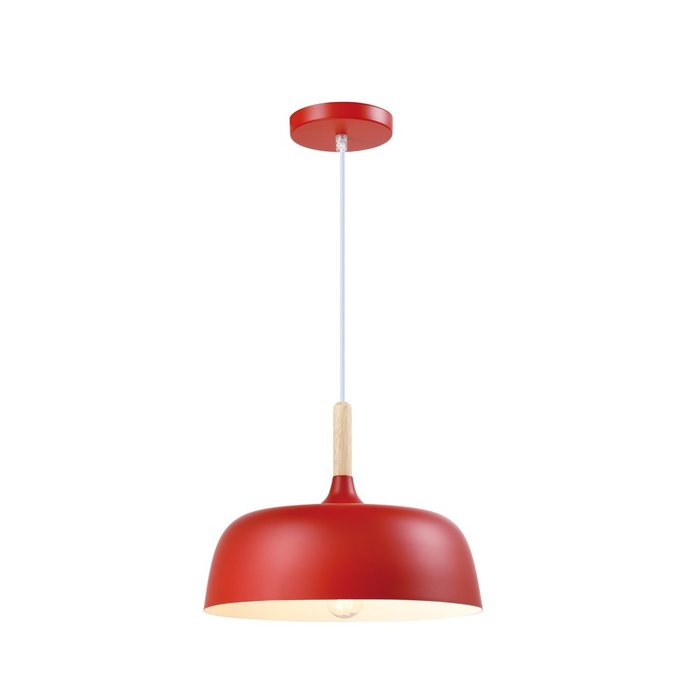 Подвесной светильник Augustina красного цвета - лучшие Подвесные светильники в INMYROOM
