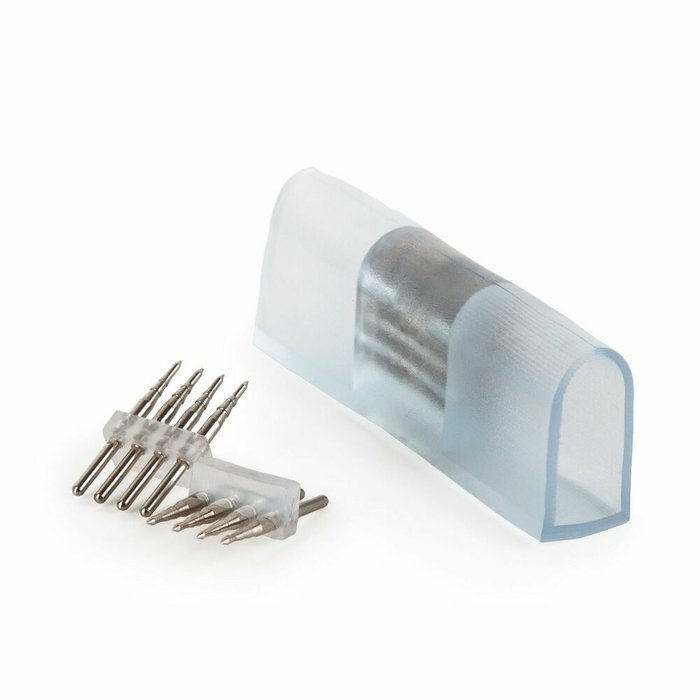 Переходник для одностороннего светодиодного гибкого неона LS001 220V 5050 RGB (10 шт.) PSL-12 Аксессуары для RGB гибкого неона Переходник для одностороннего светодиодного гибкого неона LS001 220V 5050 RGB (10 шт.) PSL-12 Аксессуары для RGB гибкого неона