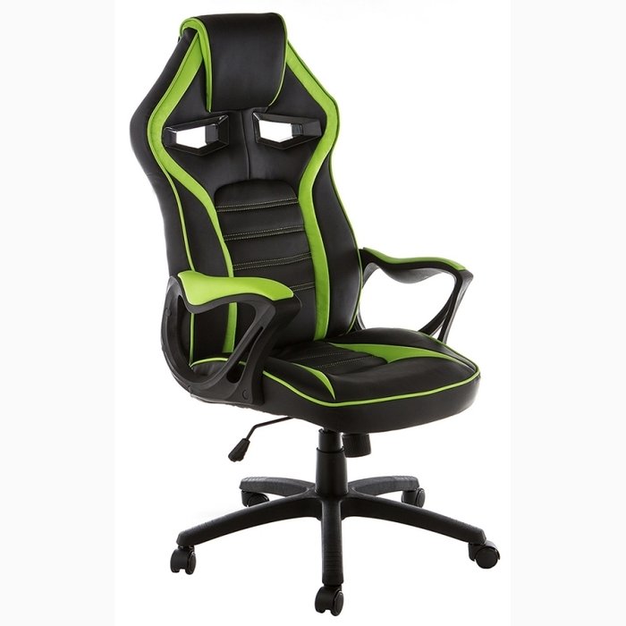 Компьютерное кресло Monza черно-зеленого цвета