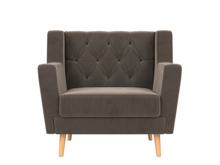 Кресло Брайтон Люкс светло-коричневого цвета - купить Интерьерные кресла по цене 25999.0