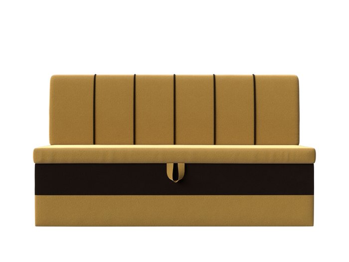 Диван-кровать Энигма желто-коричневого цвета - купить Прямые диваны по цене 32999.0
