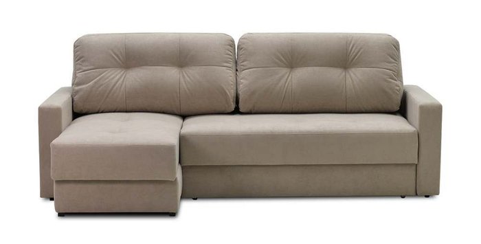 Угловой диван-кровать Сити бежевого цвета - купить Угловые диваны по цене 83000.0