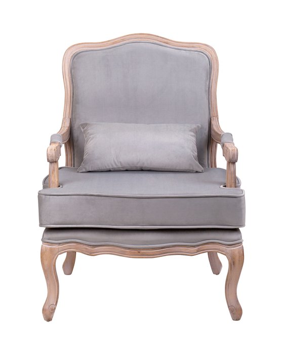 Кресло Nitro grey velvet серого цвета - купить Интерьерные кресла по цене 63000.0