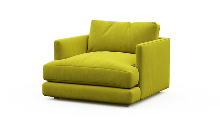 Кресло Ибица желтого цвета