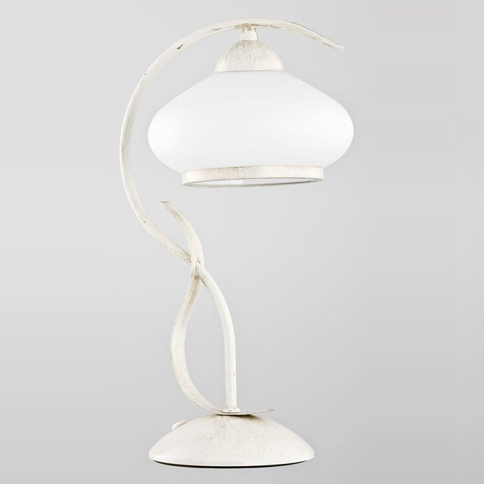 Настольная лампа Odetta Bez белого цвета