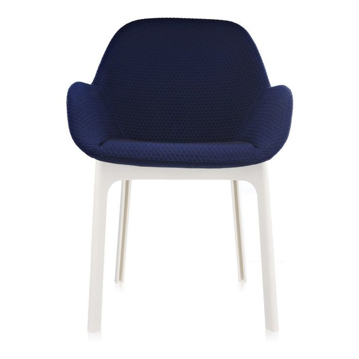 Стул Clap бело-синего цвета - купить Обеденные стулья по цене 50268.0