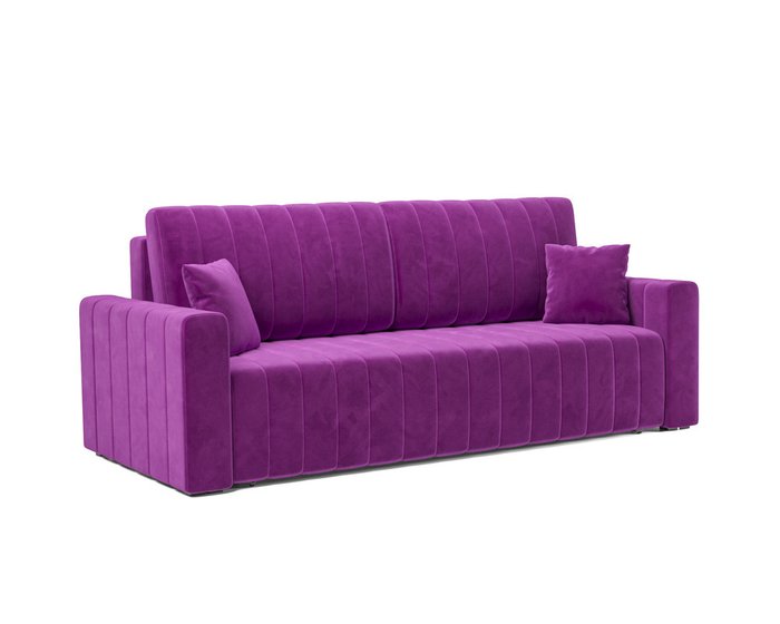 Прямой диван-кровать Лондон фиолетового цвета