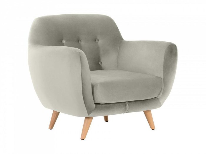Кресло Loa светло-серого цвета - купить Интерьерные кресла по цене 40860.0