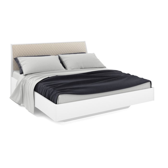 Кровать Бланш 140х200 с  подъемным механизмом белого цвета - купить Кровати для спальни по цене 54651.0