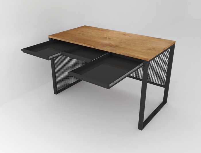 Письменный стол Space черно-коричневого цвета - купить Письменные столы по цене 40800.0