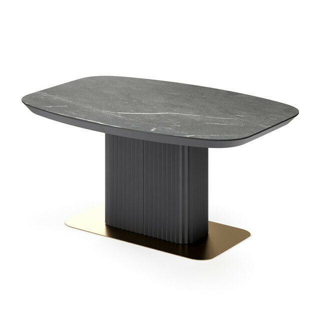 Раздвижной обеденный стол Гиртаб черного цвета
