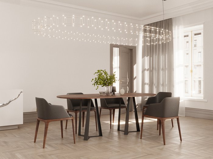 Обеденный стол Винт коричневого цвета - купить Обеденные столы по цене 98000.0