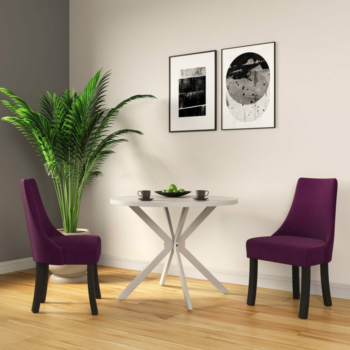 Стул Грант фиолетового цвета - лучшие Обеденные стулья в INMYROOM