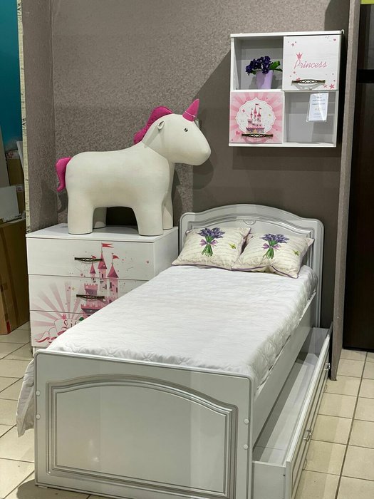 Кровать Melania 80х190 белого цвета - купить Кровати для спальни по цене 14718.0