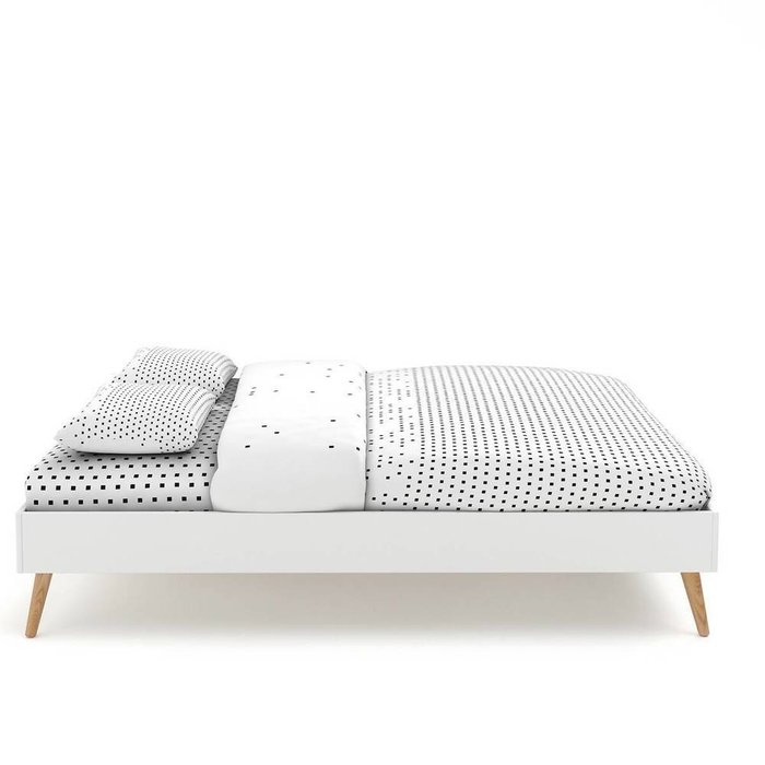 Кровать с сеткой Jimi 160х200 белого цвета - лучшие Кровати для спальни в INMYROOM