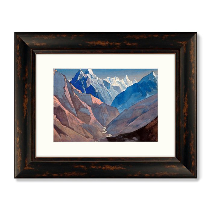 Репродукция картины Гора М 1931 г. в раме темно-коричневого цвета - купить Картины по цене 8199.0